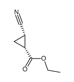 (1R,2R)-rel-2-氰基环丙烷甲酸乙酯结构式