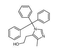 2-(5-methyl-3-tritylimidazol-4-yl)ethanol Structure