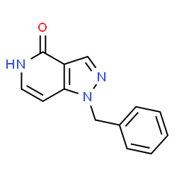 1-benzyl-1H,4H,5H-pyrazolo[4,3-c]pyridin-4-one结构式