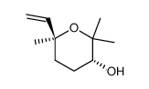6-vinyl-3α-hydroxy-2,2,6α-trimethyltetrahydropyran结构式