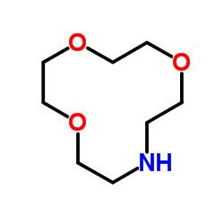 1,4,7-trioxa-10-azacyclododecane Structure