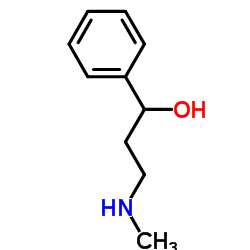 3-Hydroxy-N-methyl-3-phenyl-propylamine structure