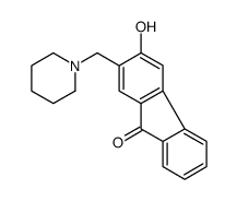 3-hydroxy-2-(piperidin-1-ylmethyl)fluoren-9-one Structure