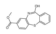 11-Oxo-10,11-dihydrodibenzo[b,f][1,4]thiazepine-8-carboxylic acid structure