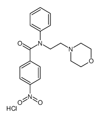 N-(2-morpholin-4-ylethyl)-4-nitro-N-phenylbenzamide,hydrochloride Structure
