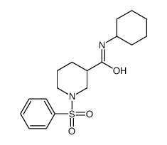 1-(benzenesulfonyl)-N-cyclohexylpiperidine-3-carboxamide Structure