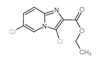 3,6-二氯咪唑[1,2-a]吡啶-2-甲酸乙基酯结构式