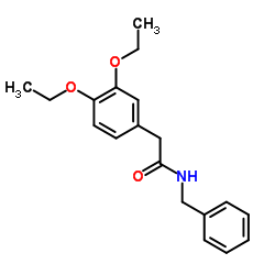 N-Benzyl-2-(3,4-diethoxyphenyl)acetamide Structure