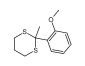 2-(2-methoxy-2-phenyl)-1,3-dithiane Structure