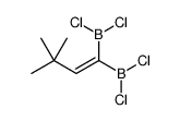 dichloro-(1-dichloroboranyl-3,3-dimethylbut-1-enyl)borane Structure