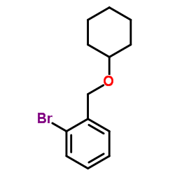 1-Bromo-2-[(cyclohexyloxy)methyl]benzene结构式
