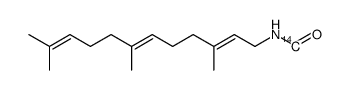 N-((2E,6E)-3,7,11-trimethyldodeca-2,6,10-trien-1-yl)formamide-14C结构式
