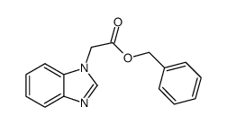 benzimidazol-1-ylacetic acid benzyl ester结构式