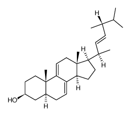 (22E)-5α-Ergosta-7,9(11),22-trien-3β-ol Structure