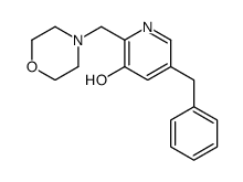 5-benzyl-2-(morpholin-4-ylmethyl)pyridin-3-ol结构式