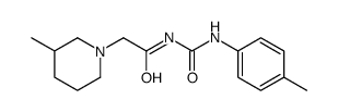 N-[(4-methylphenyl)carbamoyl]-2-(3-methylpiperidin-1-yl)acetamide结构式