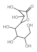 3,4-dihydroxy-5-(1,2,3,4-tetrahydroxybutyl)oxolan-2-one Structure