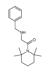 1-(N-Benzylglycyl)-2,2,6,6-tetramethylpiperidine structure