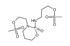 3-[[3-(2-methylsulfonyloxyethyl)-2-oxo-1,3,2λ5-oxazaphosphinan-2-yl]amino]propyl methanesulfonate结构式