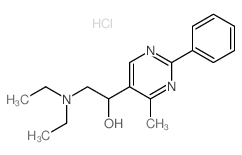 2-diethylamino-1-(4-methyl-2-phenyl-pyrimidin-5-yl)ethanol Structure