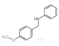 N-[(4-methoxyphenyl)methyl]aniline structure