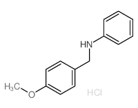 N-[(4-methoxyphenyl)methyl]aniline Structure