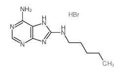 N-pentyl-5H-purine-6,8-diamine结构式