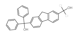 9H-Fluorene-2,7-dimethanol,a2,a2-dichloro-a7,a7-diphenyl- structure