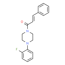 1-(4-(2-FLUOROPHENYL)PIPERAZINYL)-3-PHENYLPROP-2-EN-1-ONE Structure