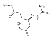 dimethyl (3E)-3-(carbamoylhydrazinylidene)hexanedioate结构式