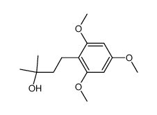 2-methyl-4-(2,4,6-trimethoxyphenyl)butan-2-ol Structure