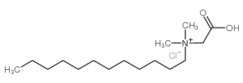 (carboxymethyl)dodecyldimethylammonium chloride结构式