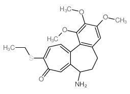 7-amino-10-ethylsulfanyl-1,2,3-trimethoxy-6,7-dihydro-5H-benzo[a]heptalen-9-one Structure