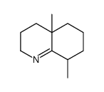 4a,8-dimethyl-3,4,5,6,7,8-hexahydro-2H-quinoline Structure