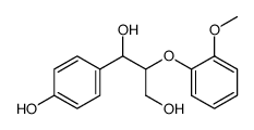 3-(4-hydroxyphenyl)-2-(2-methoxyphenoxy)propane-1,3-diol Structure