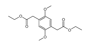 2,5-bis(ethoxycarbonylmethyl)-1,4-bismethoxybenzene结构式