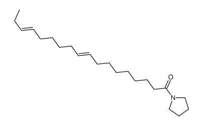 1-(1-Oxo-9,15-octadecadienyl)pyrrolidine structure