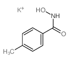 Benzamide,N-hydroxy-4-methyl-, potassium salt (1:1) Structure