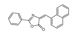 4-(naphthalen-1-ylmethylidene)-2-phenyl-1,3-oxazol-5-one Structure