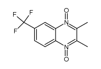 7-trifluoromethyl-2,3-dimethylquinoxaline-1,4-di-N-oxide Structure