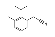 Benzeneacetonitrile, 3-methyl-2-(1-methylethyl)- (9CI) structure