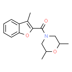 Morpholine, 2,6-dimethyl-4-[(3-methyl-2-benzofuranyl)carbonyl]- (9CI)结构式