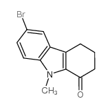 6-bromo-9-methyl-2,3,4,9-tetrahydro-1H-carbazol-1-one结构式