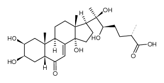 25-deoxy-20-hydroxyecdyson-26-oic acid Structure