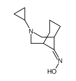 3-Azabicyclo[3.3.1]nonan-9-one,3-cyclopropyl-,oxime(9CI) Structure