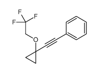 2-[1-(2,2,2-trifluoroethoxy)cyclopropyl]ethynylbenzene结构式