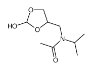 N-[(2-hydroxy-1,3-dioxolan-4-yl)methyl]-N-propan-2-ylacetamide结构式