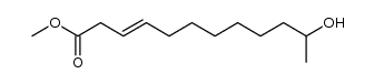 methyl 11-hydroxy-3-dodecenoate Structure