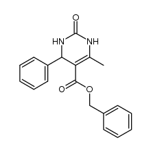 benzyl 6-methyl-2-oxo-4 phenyl-1,2,3,4-tetrahydropyrimidine-5-carboxylate Structure