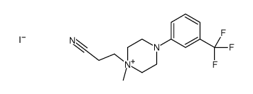 3-[1-methyl-4-[3-(trifluoromethyl)phenyl]piperazin-1-ium-1-yl]propanenitrile,iodide Structure